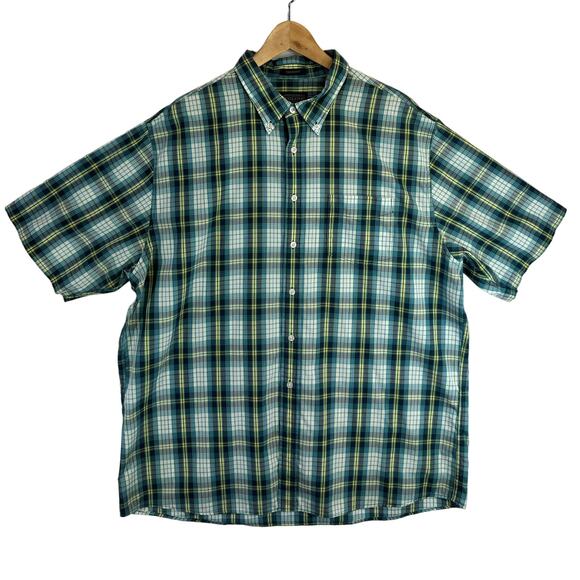 Pendleton Fremont Mens Plaid Button Front Short Sleeve Shirt Size XXL - Picture 1 of 5